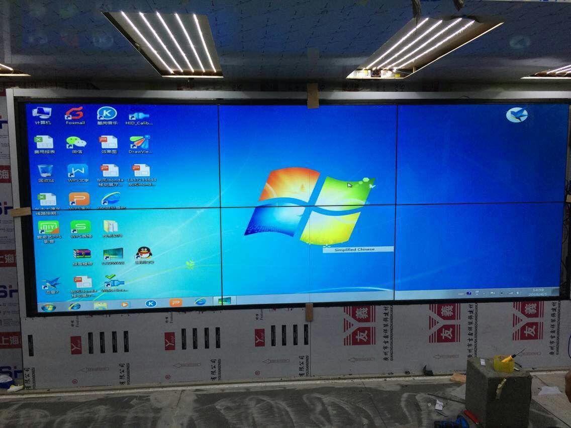 高清液晶拼接屏效果實(shí)拍錄像