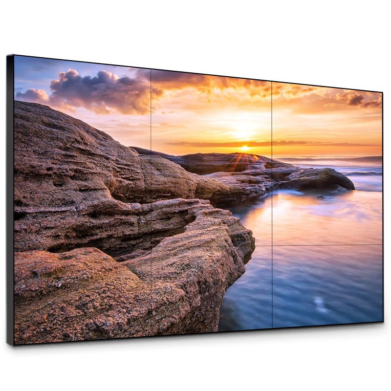 西英46寸京東方液晶屏3.5MM液晶LED監(jiān)控拼接屏無縫4K電視墻安防高清顯示器大屏幕